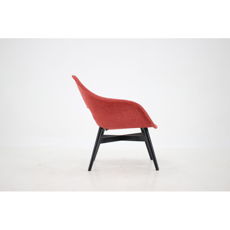 Vintage Longchair Schale aus Fiberglas, Miroslav Navratil, Tschechoslowakei 1960