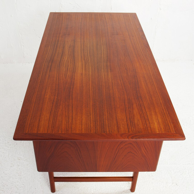 Mid-century desk in teak, G. TIBERGAARD - 1960s