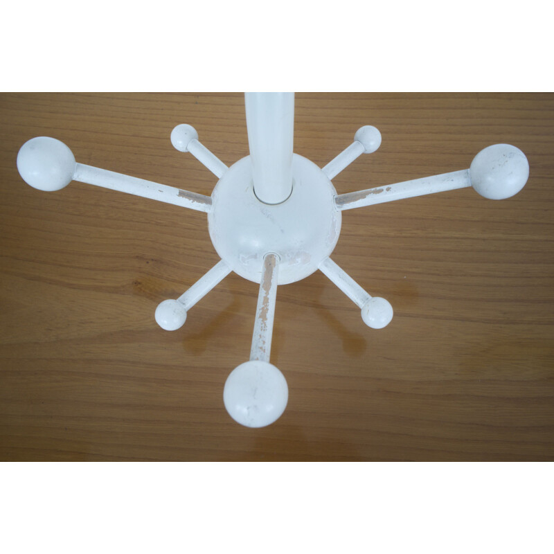 Vintage White Sputnik Coat Rack Coat Hook By Osvoldo Borsani 1960s