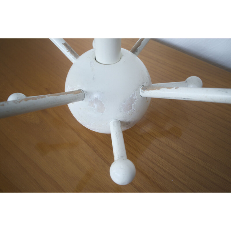 Vintage White Sputnik Coat Rack Coat Hook By Osvoldo Borsani 1960s