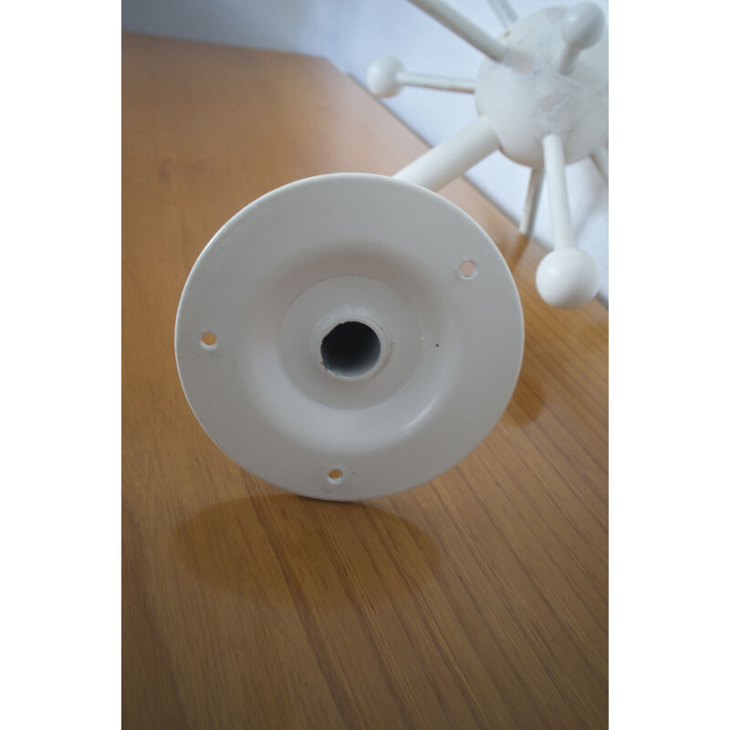 Vintage White Sputnik Coat Rack Coat Hook By Osvoldo Borsani 1960s