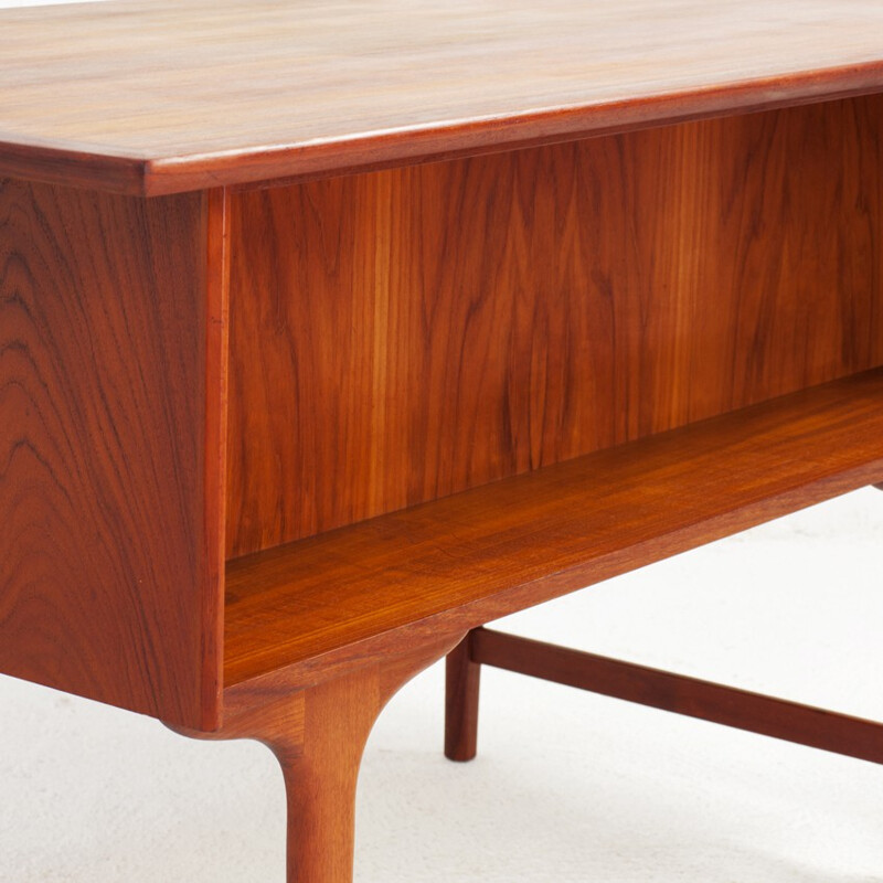 Mid-century desk in teak, G. TIBERGAARD - 1960s