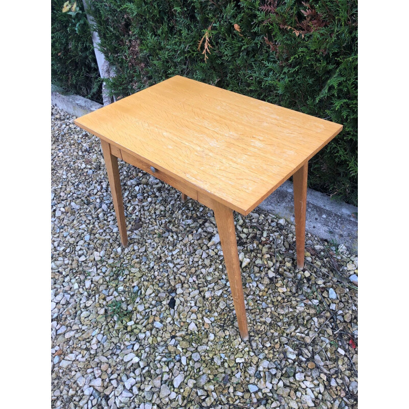 Vintage Baumann oak desk and chair