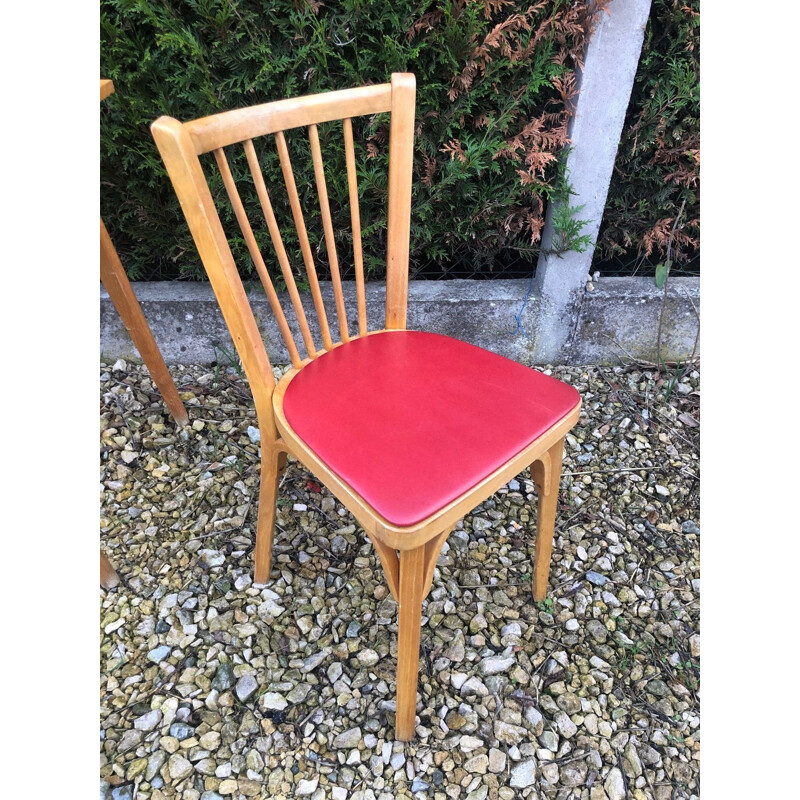 Vintage Baumann oak desk and chair