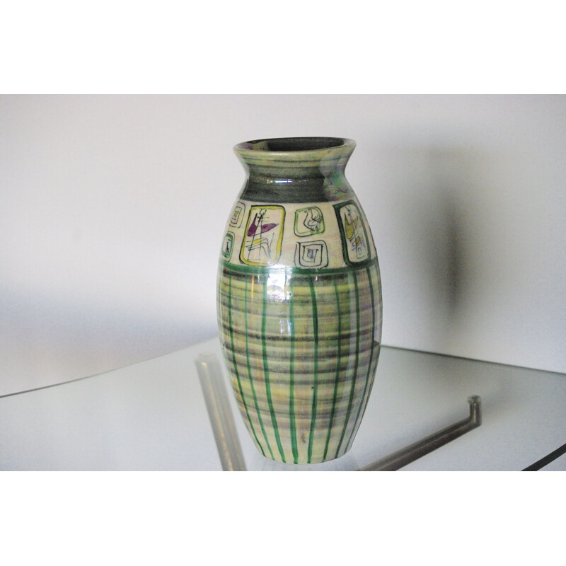 Vintage Accolai ceramic vase 1960s