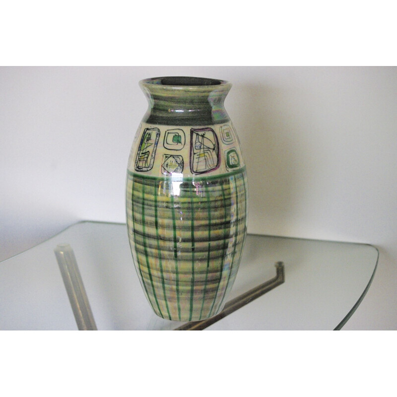 Vintage Accolai ceramic vase 1960s