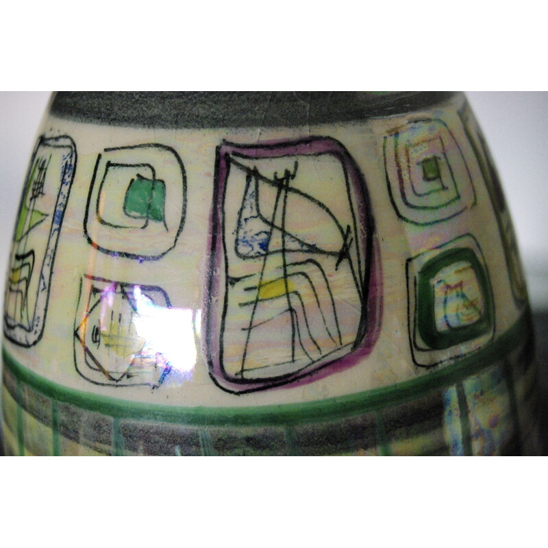 Vintage Accolai ceramic vase 1960s