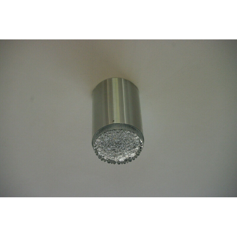 Vintage ceiling light in aluminuim from the house of Raack, Netherlands 1960