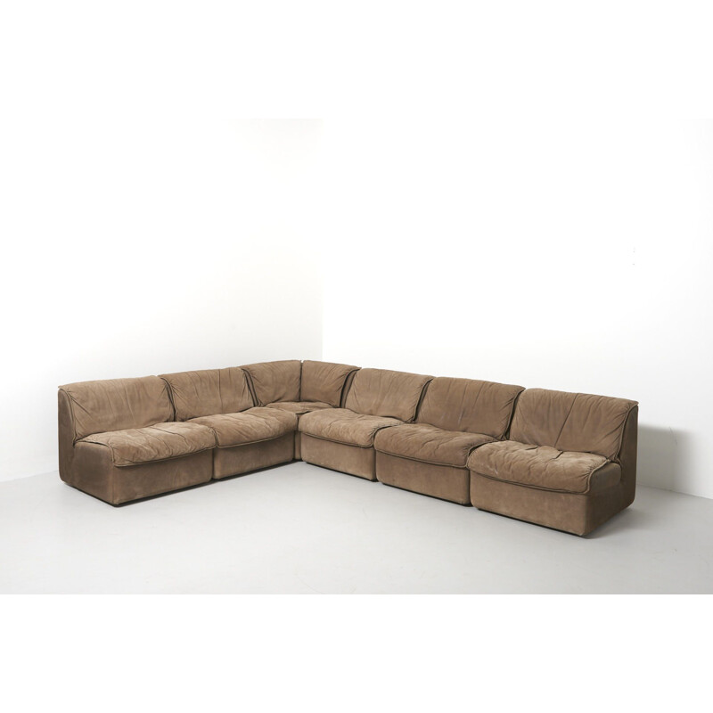 Vintage Modular Leather sofa by Cor Germany 1970s