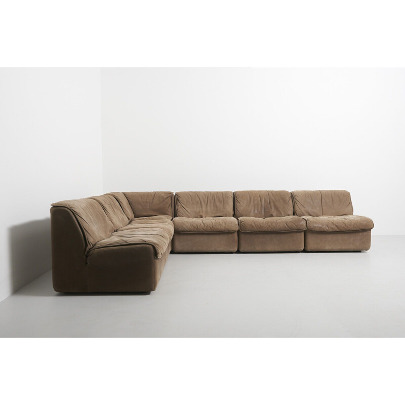 Vintage Modular Leather sofa by Cor Germany 1970s