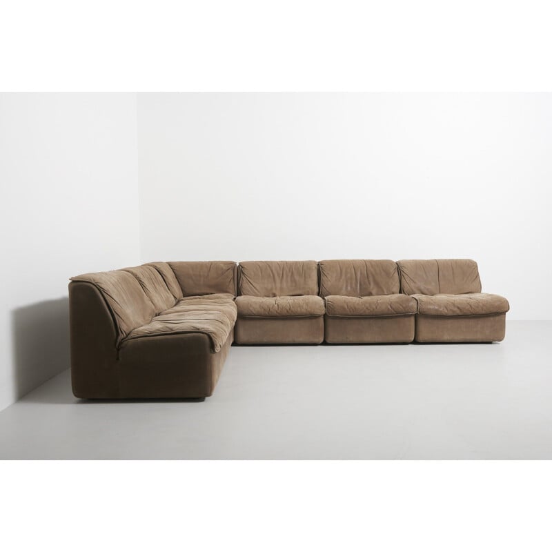 Vintage Modular Leather sofa by Cor Germany 1970s