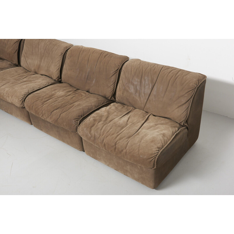 Vintage Modular Leather sofa by Cor Germany 1970s