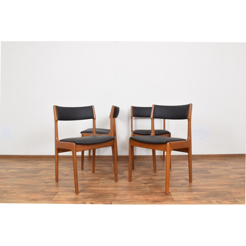 Set of 4 Vintage Danish Teak Dining Chairs from Korup Stolefabrik 1960s