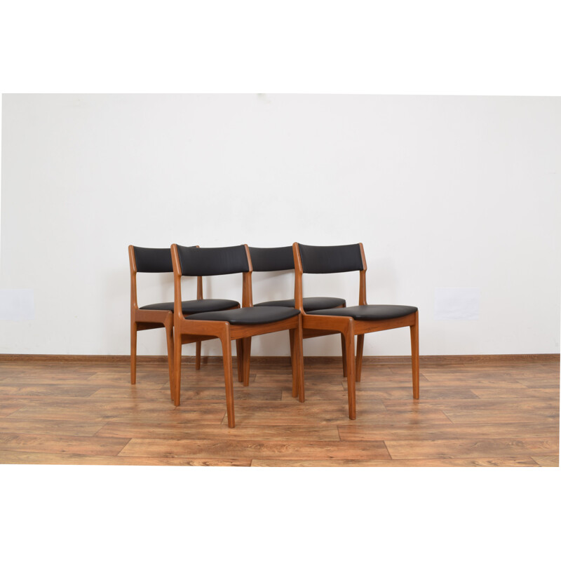 Set of 4 Vintage Danish Teak Dining Chairs from Korup Stolefabrik 1960s