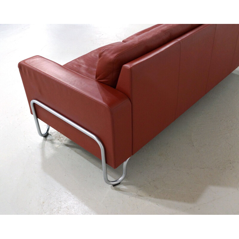 Vintage Leather Gispen sofa by Dutch Originals 1936s