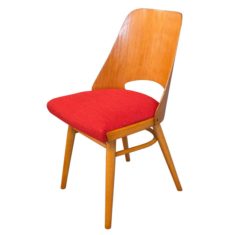 Mid-Century Dining Chair by Radomir Hofman for Ton