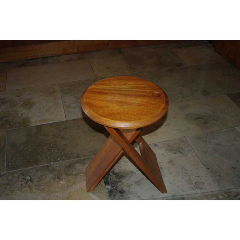 Vintage teak Suzy stool 1960s