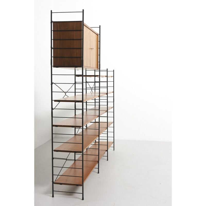 Vintage Freestanding Shelving Sstem in Teak 1960s