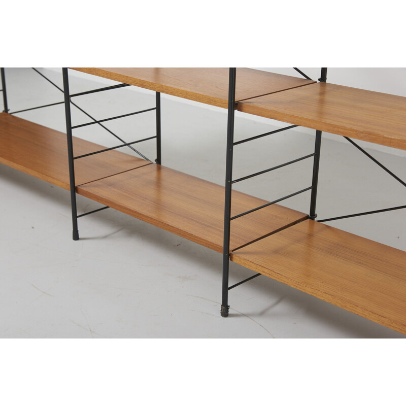 Vintage Freestanding Shelving Sstem in Teak 1960s