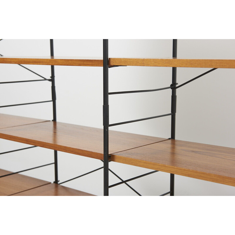 Vintage Freestanding Shelving Sstem in Teak 1960s