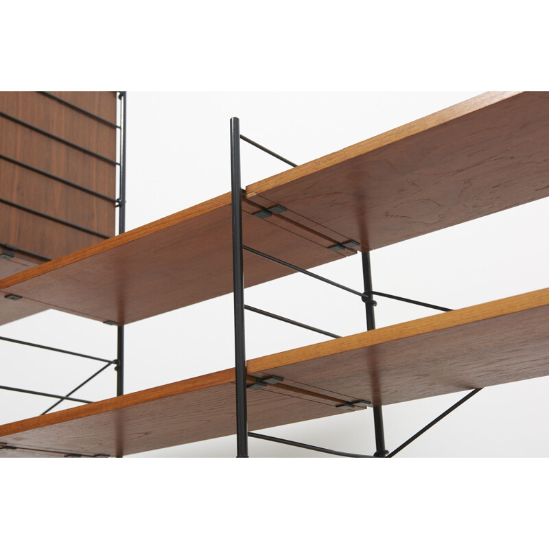 Vintage Freestanding Shelving Sstem in Teak 1960s