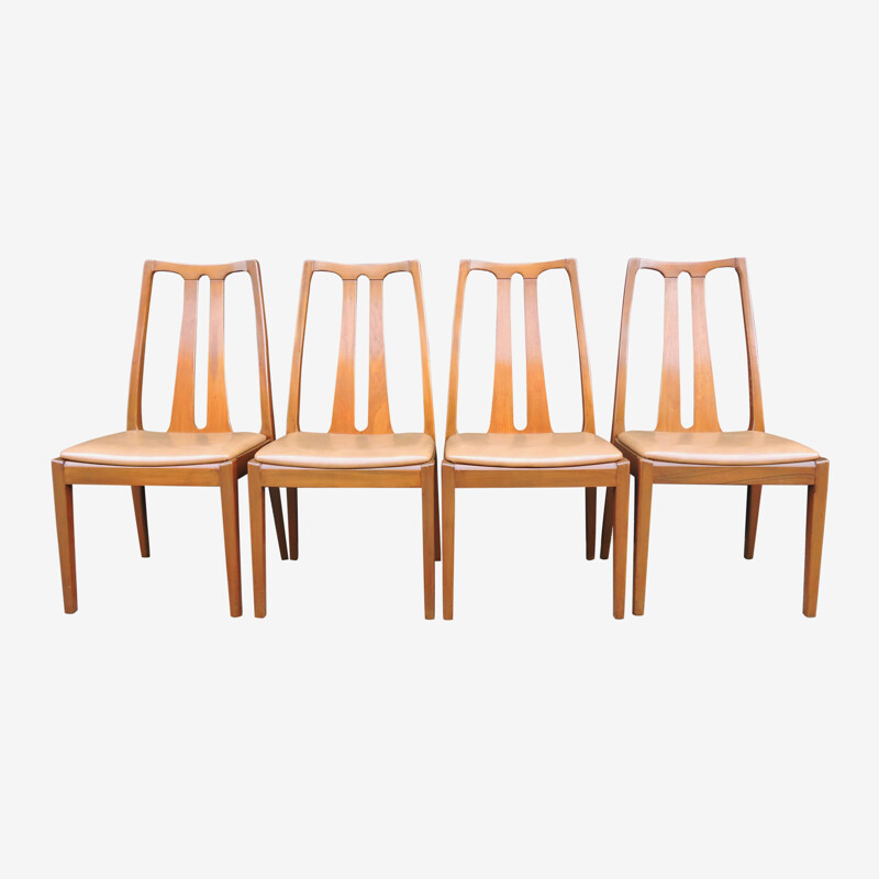 Set of 4 Vintage Teak Dining Chairs from Nathan & G-Plan 1960s