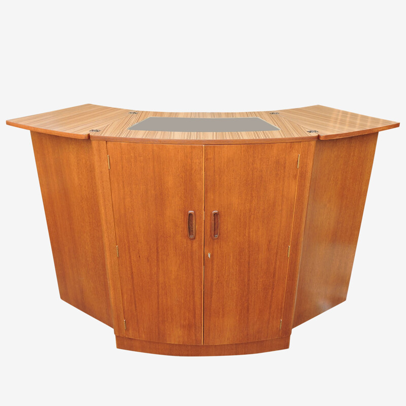 Vintage Teak Metamorphic Cocktail Cabinet by Turnidge London 1960s