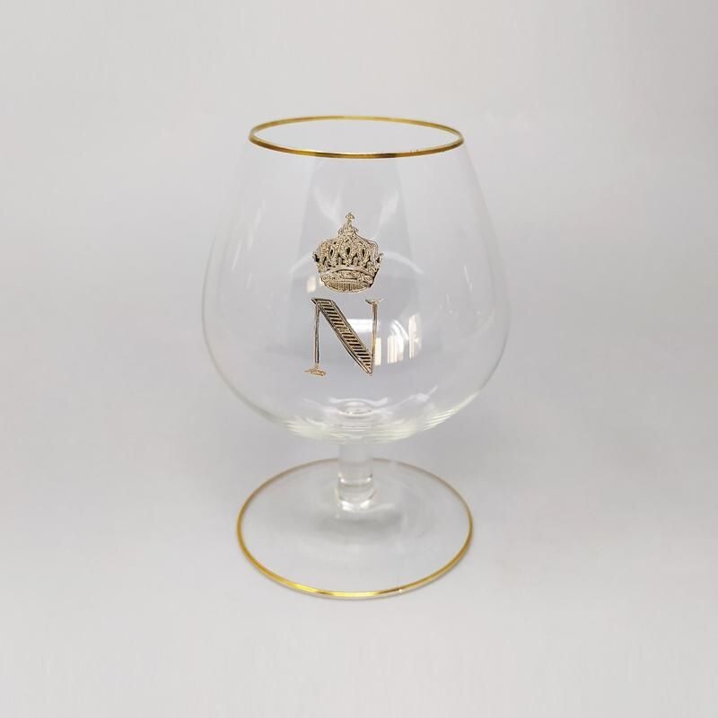  Verres à cognac Baccarat Napoléon Modèle 6 en cristal 1960