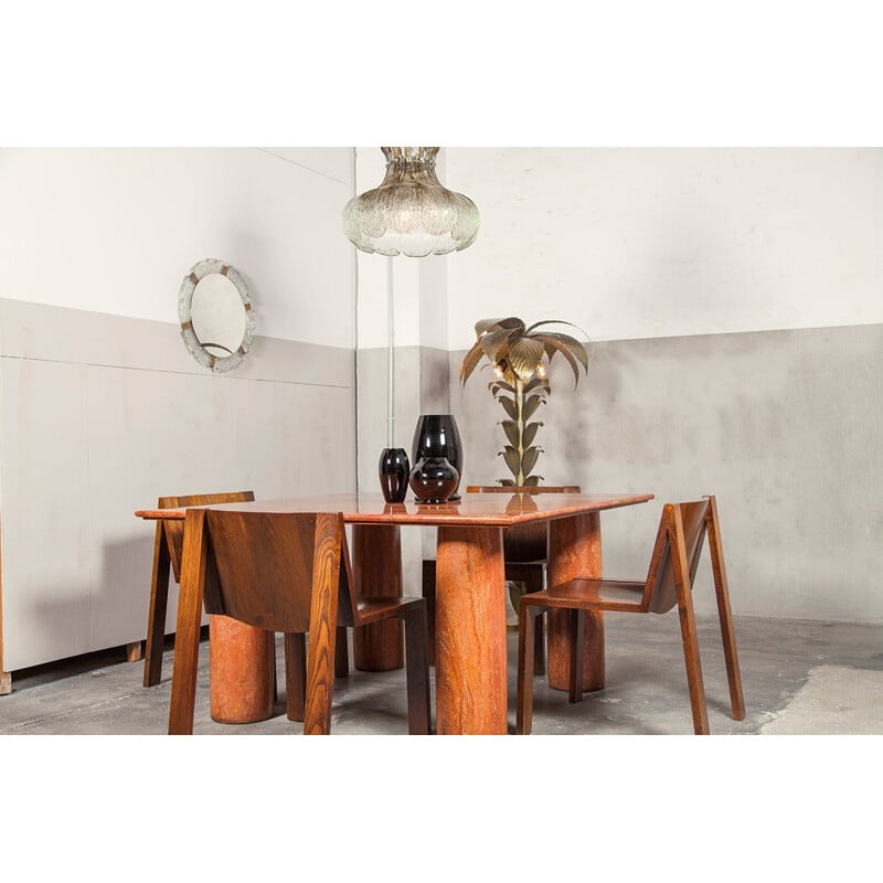 Dining Table " Il Colonnato " in Onyx by Mario Bellini for Cassina, 1970s