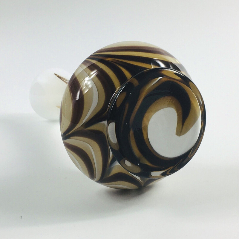 Vintage Murano Glass Vase by Carlo Moretti Italian 1970s
