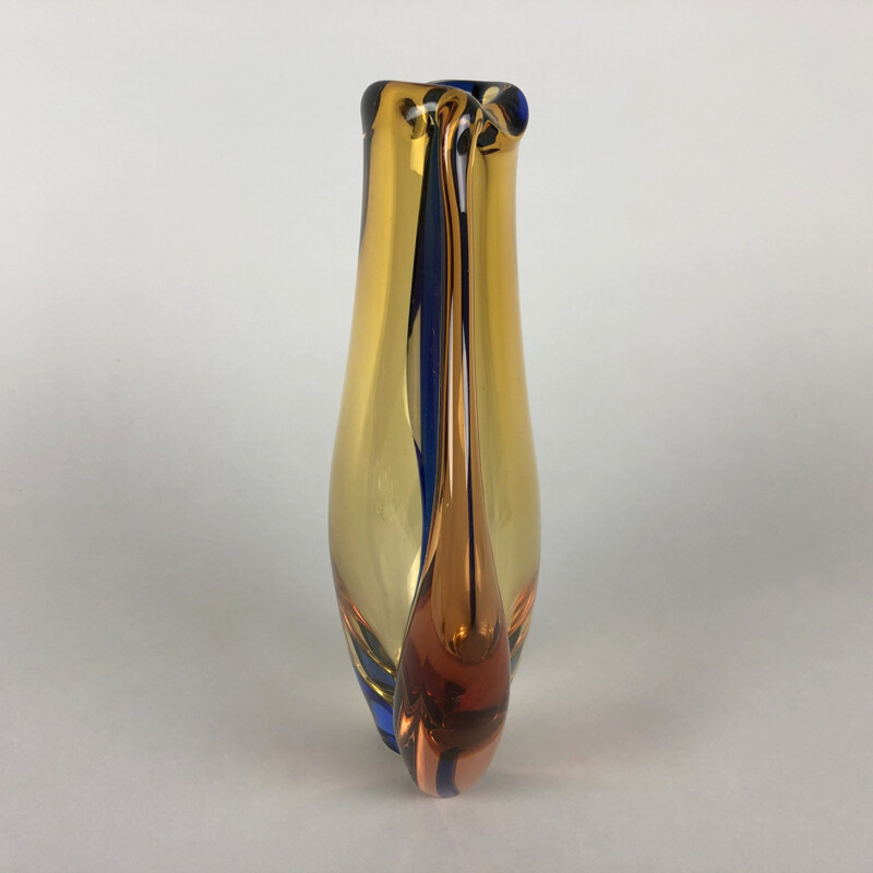 Vintage-Vase aus Kunstglas von Hana Machovska für die Mstisov-Glashütte, Tschechien 1960