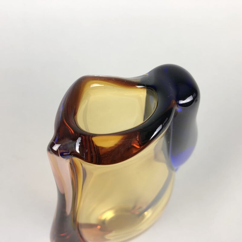 Vintage-Vase aus Kunstglas von Hana Machovska für die Mstisov-Glashütte, Tschechien 1960