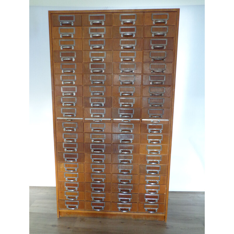 Cabinet vintage d'apothicaire allemand 1950 