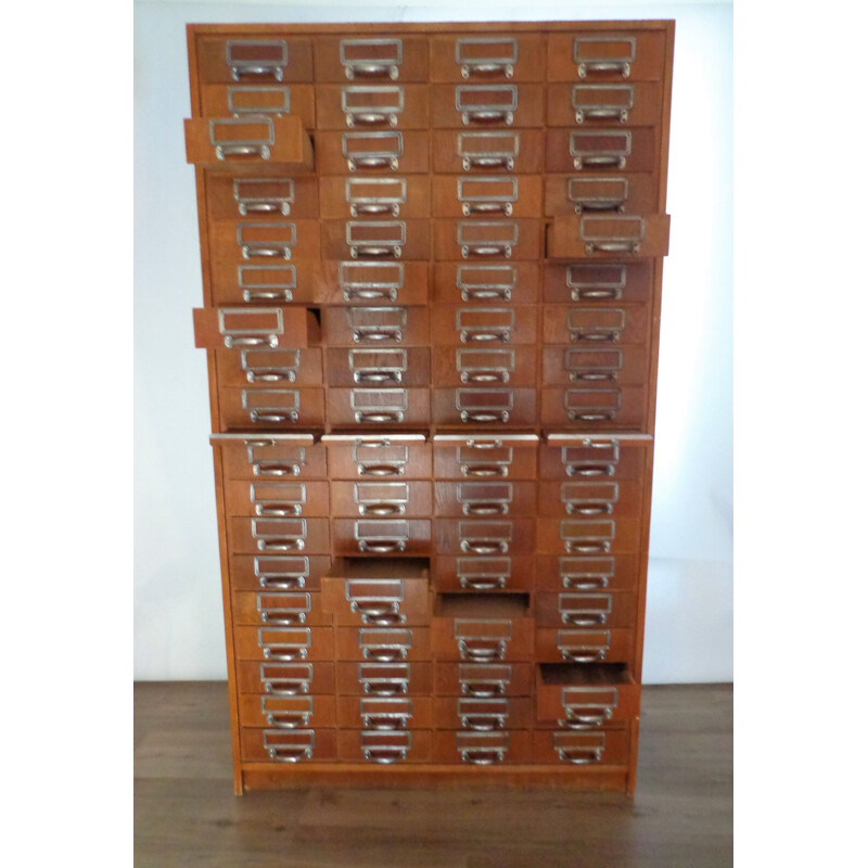 Gabinete Vintage alemão de boticário 1950