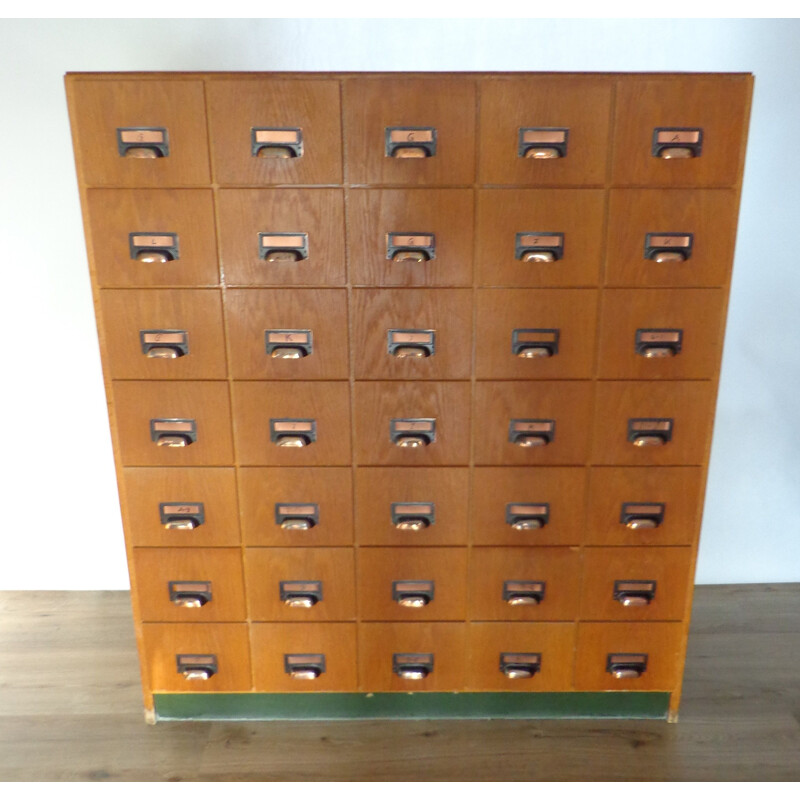Cabinet vintage d'apothicaire allemand 1960