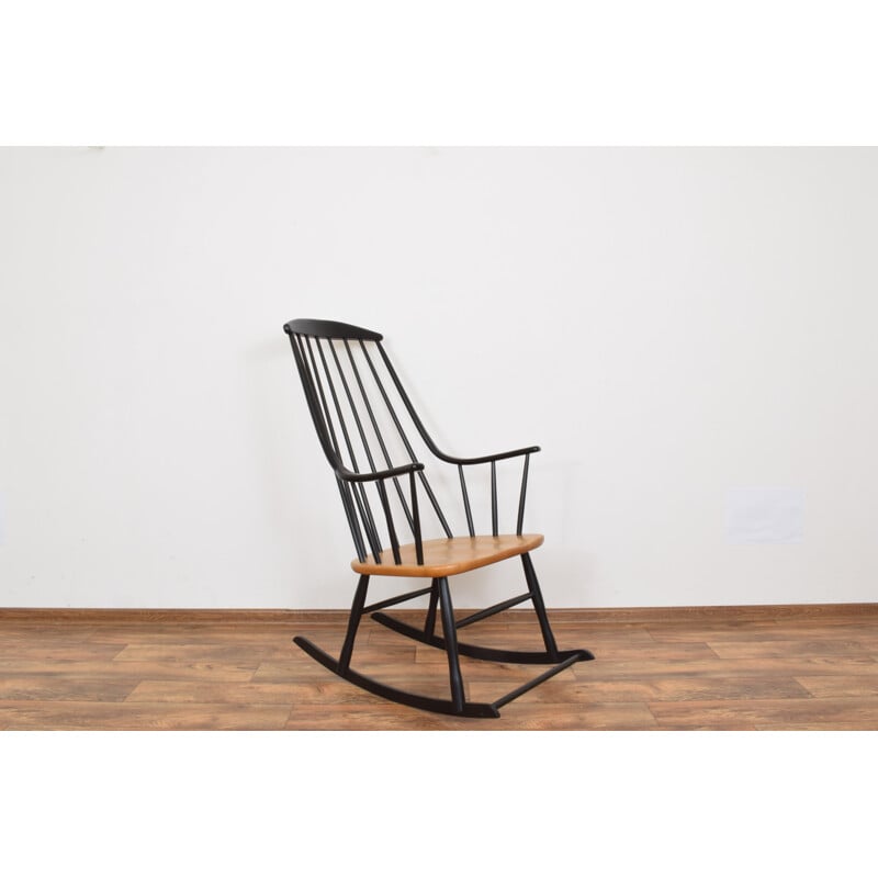 Mid-Century Swedish Rocking Chair by Lena Larsson for Nesto, 1960s