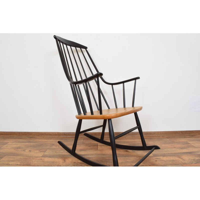 Mid-Century Swedish Rocking Chair by Lena Larsson for Nesto, 1960s