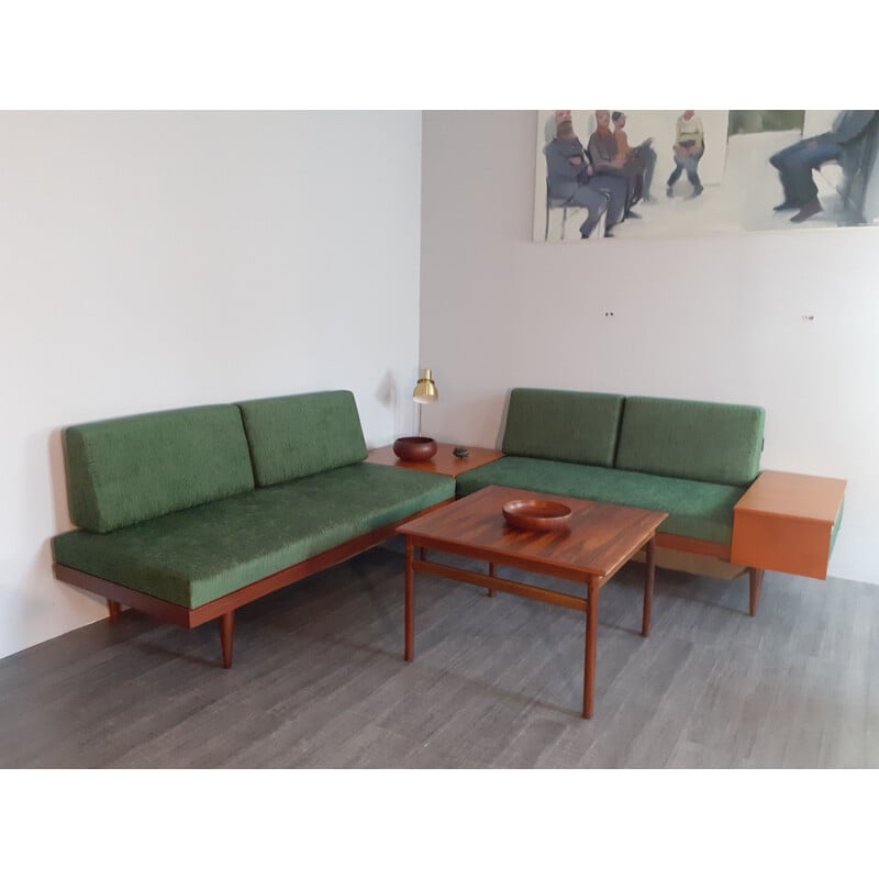 Paar skandinavische Vintage-Sofas "Svanette Combina" von Ekornes Svane, Norwegen 1960