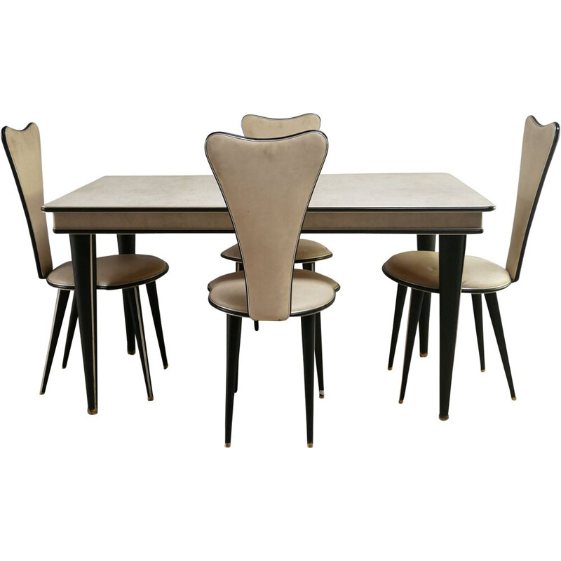 Vintage dining room set by Umberto Mascagni, Italy 1950