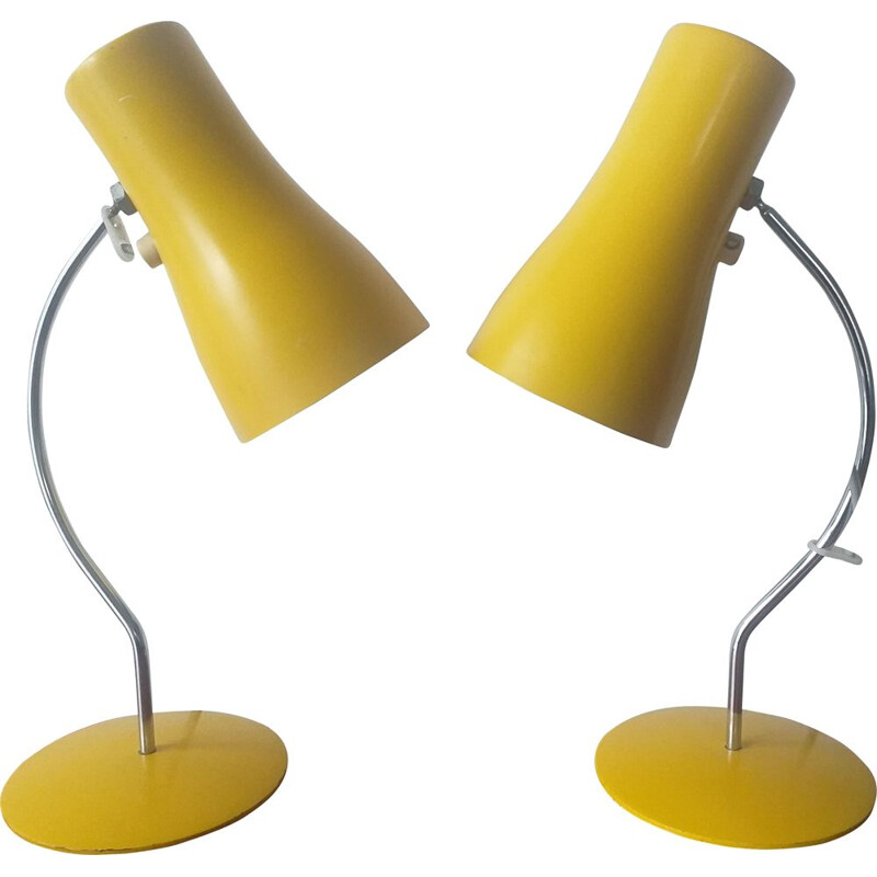 Pair of vintage lamps Napako by Josef Hurka 1970