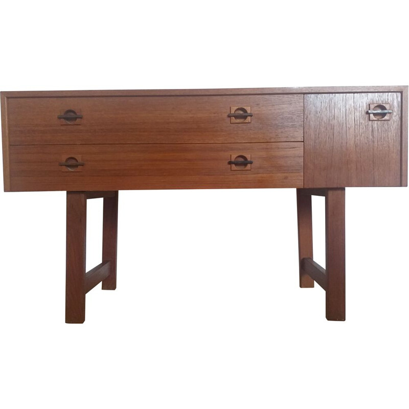 Small vintage teak chest of drawers, Denmark 1960