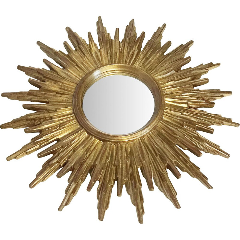 Vintage sun golden mirror