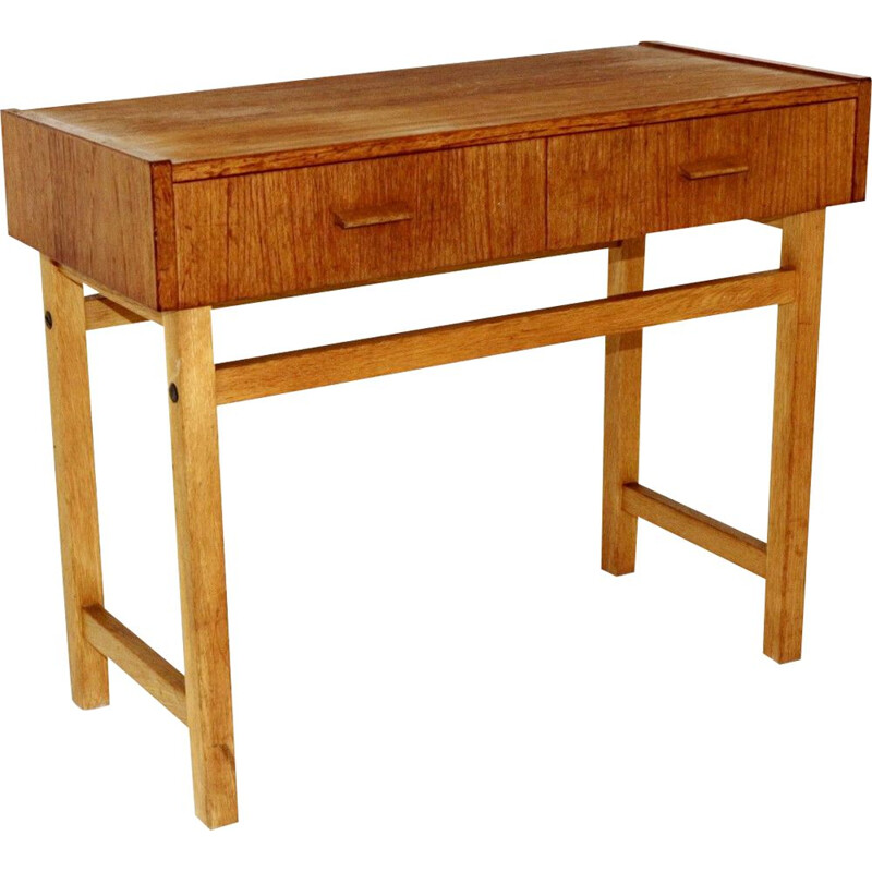 Vintage teak and oak console, Sweden 1960