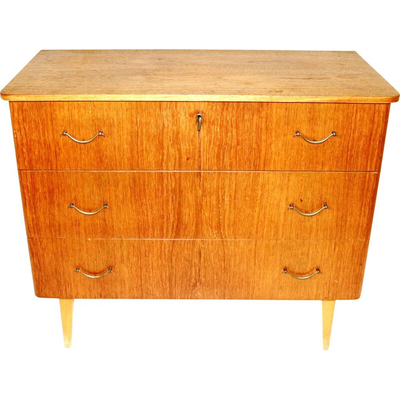 Vintage teak chest of drawers, Sweden 1950