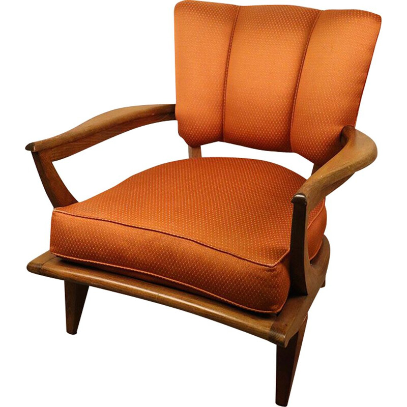 Vintage armchair by Etienne Henri Martin for Steiner 1950