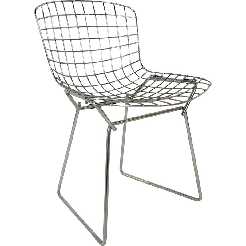 Vintage children's chair "Wire" By Harry Bertoia for Knoll 1960s