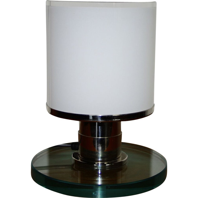 Vintage-Lampe aus Kristallglas Otto Rittweger 1920