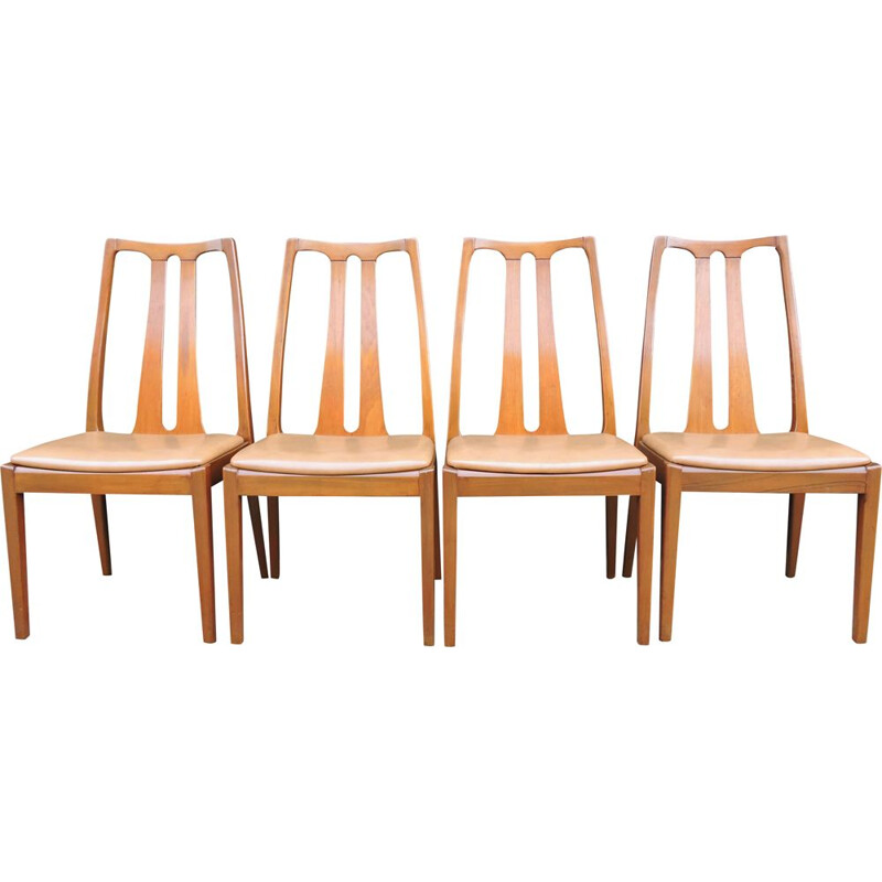 Set of 4 Vintage Teak Dining Chairs from Nathan & G-Plan 1960s