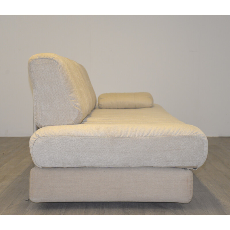De Sede DS 85 two seater sofa in fabric and chromium - 1960s