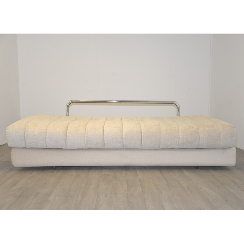 De Sede DS 85 two seater sofa in fabric and chromium - 1960s
